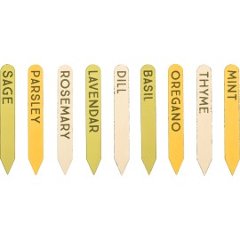 Primitives By Kathy Herb Garden Plant Labels - Tin Herb Markers - Set of 9