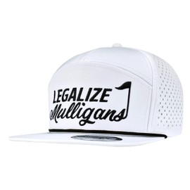 Clatnew - Sombreros divertidos de golf para hombres, sombrero de cuerda de golf para hombres, sombrero plano de Bill Snapback, negro/blanco, 12. Blanco-2, One Size