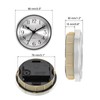 PATIKIL 3.5" 90mm Quartz Clock Insert, Round Quartz Movement Miniature