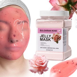 KERUILA Bulgarian Rose Jelly Masks For Facials Professional, Rose Masks Powder Facial Mask, Hydrojelly Jelly Gel Face Mask For Peel Off, Smooth & Hydrating Mask for Face Skin Care Of Home Spa