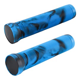 Gorise 2Pcs Bike Handlebar Grips, Non-Slip Rubber Bicycle Handle Universal MTB Grips Blue Grip, Ergonomic Cycle Handlebar