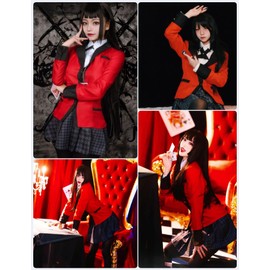 Yumeko Jabami Costume School Uniforms Anime Cosplay Party Full Set (Large)