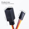ZORZA 2Pcs Servo Splitter Cable 1-to-4 Y Harness Leads Splitter