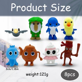 8PCS Brainrot Toys set,Italian Brainrot，Shan Hai Jing Mythical Creatures Collectible Figurines, Artistic Desktop Decorations for Collectors and Fans, Unique Gift for Pop Culture Enthusiasts