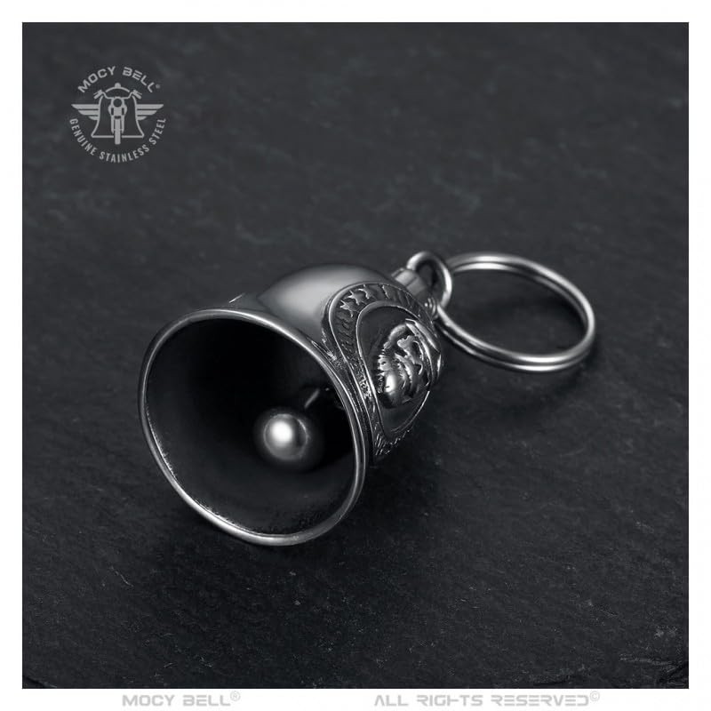 MOCY BELL - Clochette Moto Skull Live to Ride Guardian