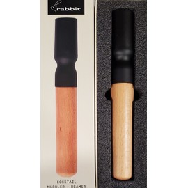 Rabbit 2 in 1 Cocktail Muddler & Citrus Reamer 10 inch Christmas Gift FREE SHIP