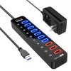 USB 3.0 Hub Powered, atolla 7-Port 5Gbps High Speed USB