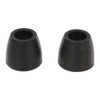 G-PLUS Black 2" Ramp Door Rubber Bumpers Stop Cone Round