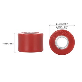 F FIERCE CYCLE 4pcs Durable Bushing Shock Absorber Bushing Rubber for Motorcycle Red