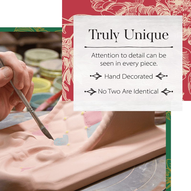 MACKENZIE-CHILDS Patience Brewster Nativity Figurine, Christmas Nativity Decor, Shelter