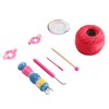 Wooden Knitter Spool Educational Doll Shape Portable Knitting Tool Kit