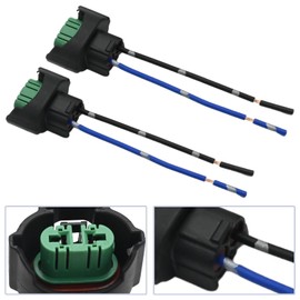 Zreneyfex 2PCS Female Adapter Wiring Harness Pigtail Plug Connector H11 H8 Socket Suitable for Fog Lights and More