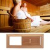 Ladieshow Wood Sauna Vent 13.4x5.1x0.4in Sauna Ventilation, Sauna Vent Wooden