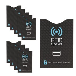 10PCS Credit Card Protector Coated Paper Aluminum Foil Card Holder Unisex RFID Card Sleeve Preventing Degaussing and Theft-Proof Anti-Swiping Scan-Proof Anti-Demagnetization Protector Security