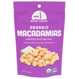 Mavuno Harvest Nuts Macadamias Single Serve Organic 4 oz (Pack of 6)