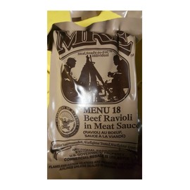 Andrews Corner MRE Meals Survival Food 2019 US MILITARY MEALS READY TO EAT Meal Prepper Food (Beef Ravioli in Meat Sauce - Meal 18)
