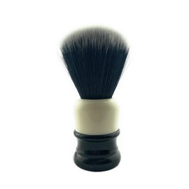G.B.S Classic Synthetic Vegan Shaving Brush for Men, 21 mm Knot 100 mm (4in All), Tuxedo