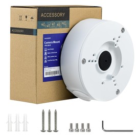 VALUCAMPFA130-E Security Camera Bracket Wall Ceilling Mounting Junction Box IP66 Water-Proof for Bullet Turret Dome Camera HDW4631C-A, PFW3849S-A180-AS-PV,HFW2841S-S,HDW3849H-AS-PV,PDW3849-A180-AS-PV