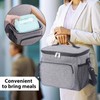 1 Piece Aluminum Foil Insulated Bag, Leakproof Lunch Box Bag,
