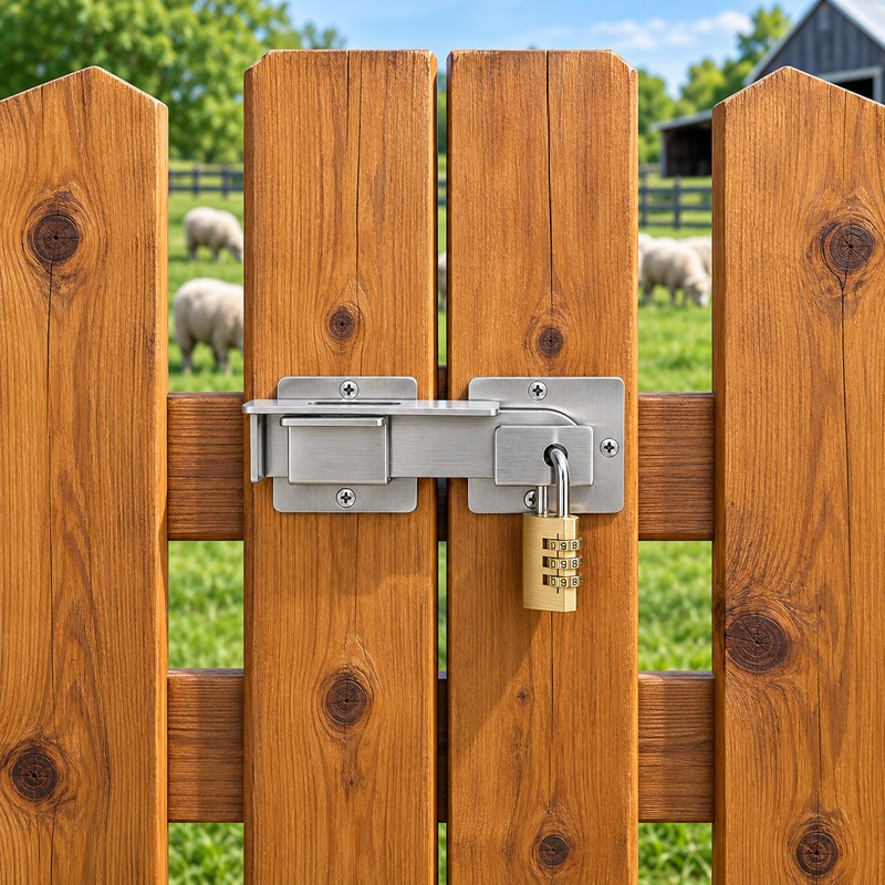 Flip Gate Latch with Padlock Hole,gate Latch for Fence, Heavy