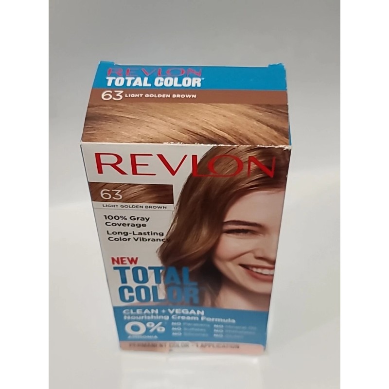 REVLON Permanent Total Color # 63 • LIGHT GOLDEN BROWN