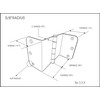 QCAA Heavy Duty 3.5" Swing Clear Offset Door Hinge Loose