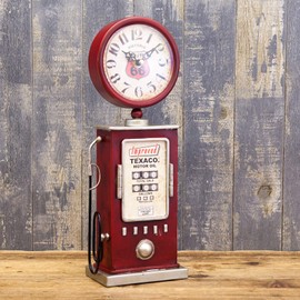 American Retro Gas Pump Table Clock [Red (Texaco)] Watch, American, Miscellaneous Goods, Setagaya Base, Interior ROUTE66, Route 66