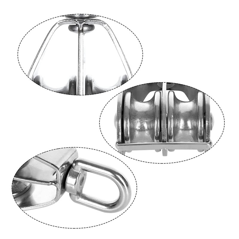 M25 Pulley, Pack of 2 M25 Double Pulley, 150 kg