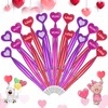 48 Pieces Heart Shaped Valentine's Day Pens Heart Ballpoint Pens