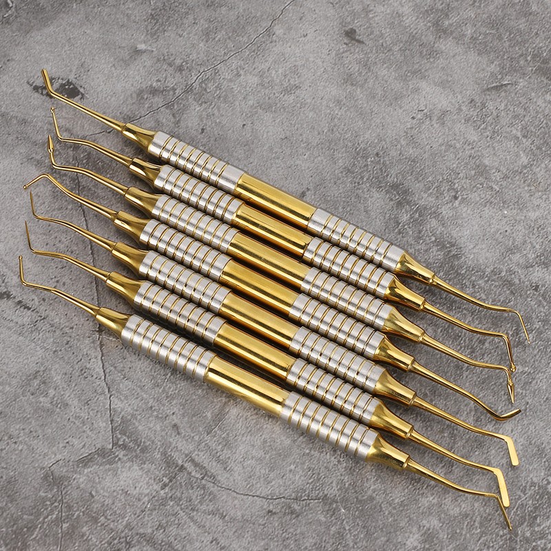 7pcs Dental Composite Resin Filling Spatula Stainless Steel Dental Instrument