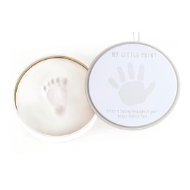 Reece Studio Baby's Print Clay Tin Kit, Newborn Handprint Or Footprint Makers, Baby Keepsake Box, Girl or Boy Gender Neutral Impression Keepsake