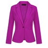 MINTLIMIT Women's Classic Blazer with Notched Lapel and Jetted Pockets