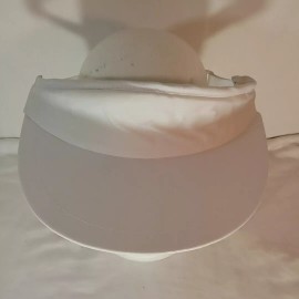 Visor Sun Hat One Size Adjustable White