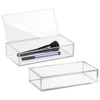 mDesign Small Cosmetic Box with Lid - Ideal Makeup Storage