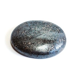 Reiki Healing Energy Charged Crystal Hematite Cabachone Palm Stone (2 x 3 cm)