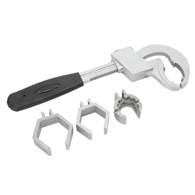 Multifunctional Sink Wrench Adjustable Spring Large Opening Faucet Spanner Plumbing