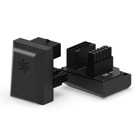 EZDIY-FAB PCIe 5.0 12VHPWR GPU Power Bridge, 12+4 Pin Angle Connector Power Adapter, for RTX40' Series GPUs, Compatible with RTX4090, 4080, 4070ti - Black 180° RVS