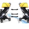 Perfeclan 3 Twin Stroller Connectors Aluminium Alloy Safety Double Umbrella