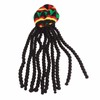 Sombreros de Fiesta Divertidos Sombrero Rasta con Mechón de Rastas