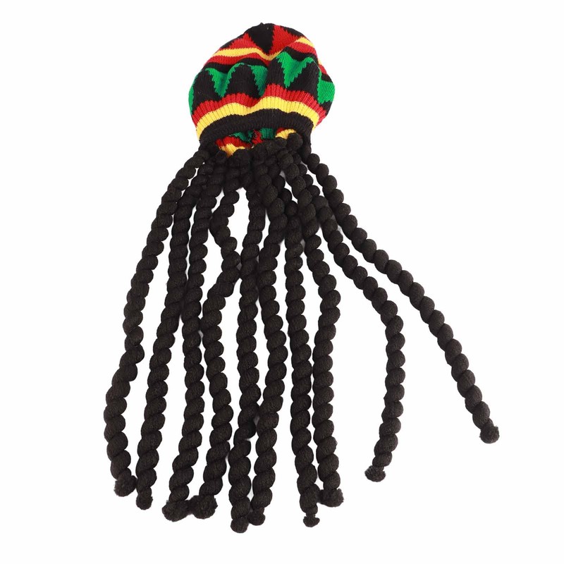 Sombreros de Fiesta Divertidos Sombrero Rasta con Mechón de Rastas