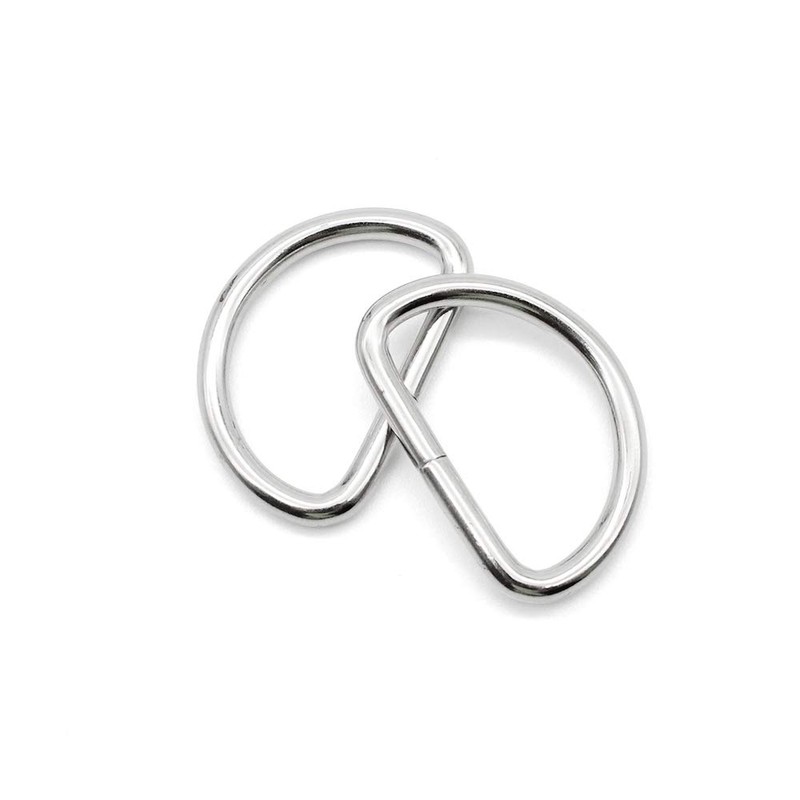 Booly Pack of 30 Silver D Ring Metal D Ring