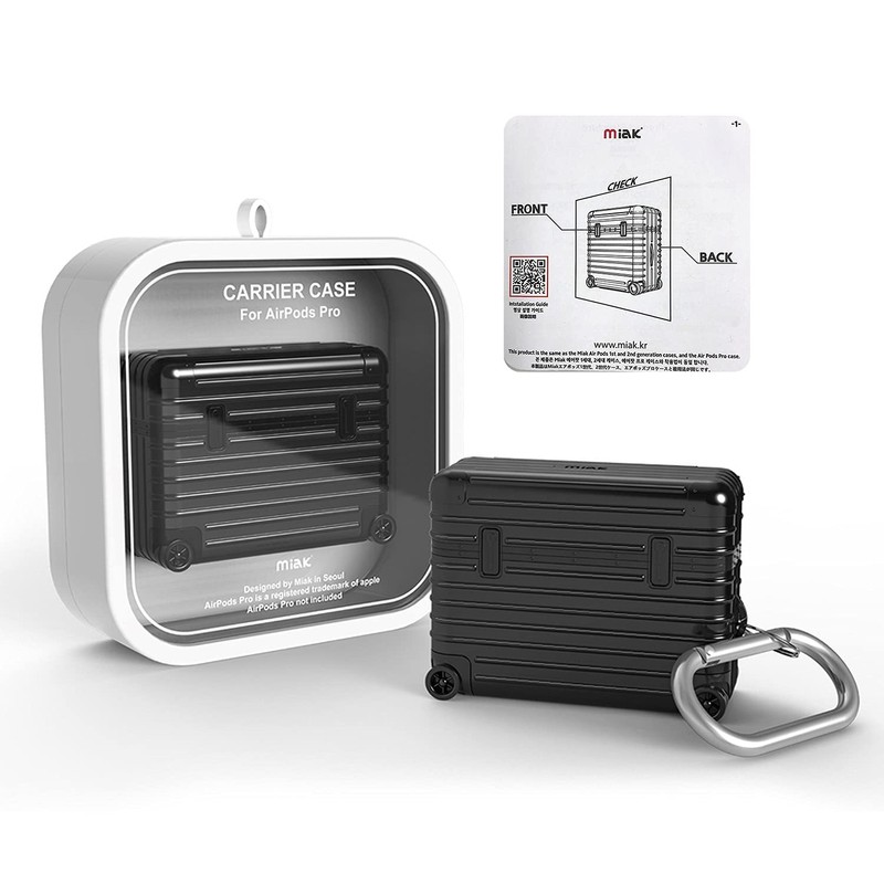 miak AirPods Pro Carrying Case, Silver