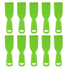HARFINGTON 10pcs Putty Scraper 2" Width 3mm Thin Flexible Plastic Putty Knives for Taping Drywall Spreading Painting Wall Scratching