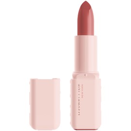 Maybelline New York Serum Bullet Lipstick, 8Hours Plumping Moisture, Oil Blend & Hyaluronic Acid, Matte Formula, Moisturizing, Vibrant Color Lasts all Day, Shade: Maybe it's Soft, 106