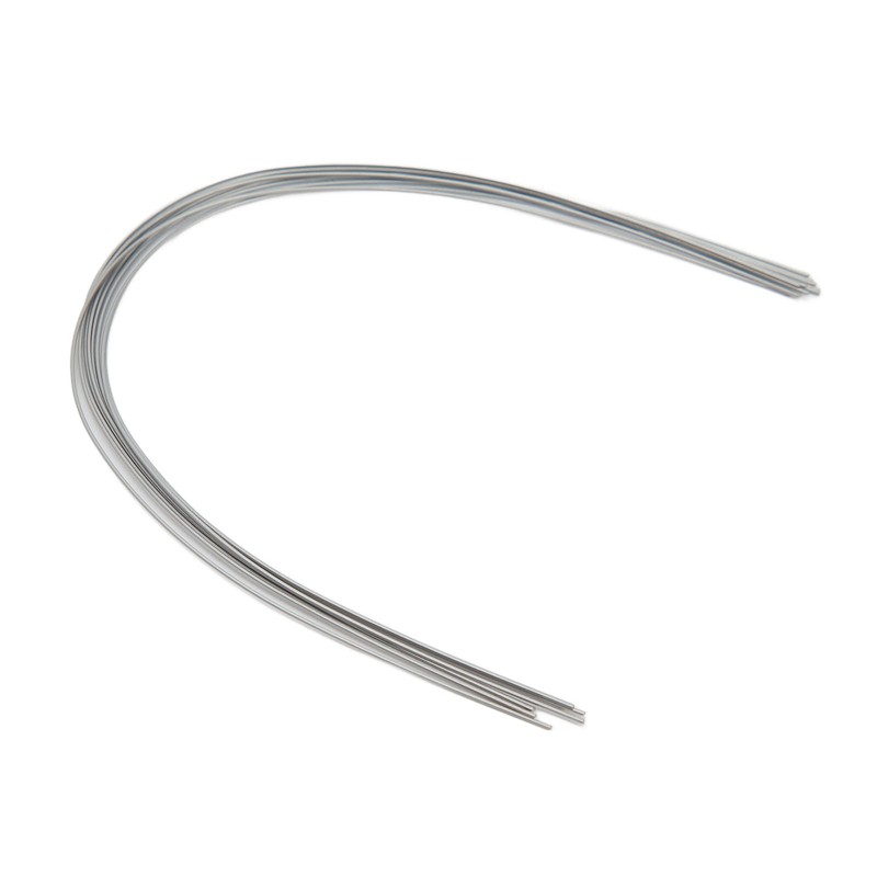 50pcs Teeth Nickel Titanium Wire Square Elasticity Medical Metal Orthodontics