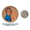 Rosie The Riveter Patrol Patch - 2" Diameter Round Embroidered