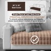Aucrovee Soft Plush Faux Fur Couch Cover, Thick Warm Fuzzy