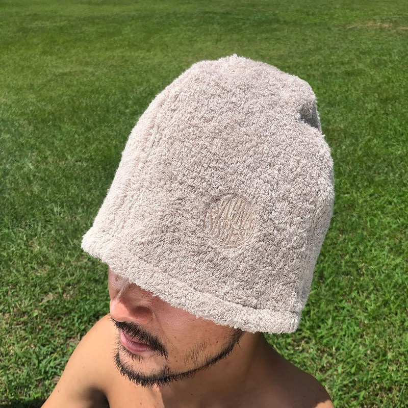 SAUNA VIBES Sauna Hat, Premium Imabari Towel, Made in Japan,
