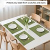 Qwrqwr Sage Green Rectangular Placemats for Table 4Pcs Linen Table