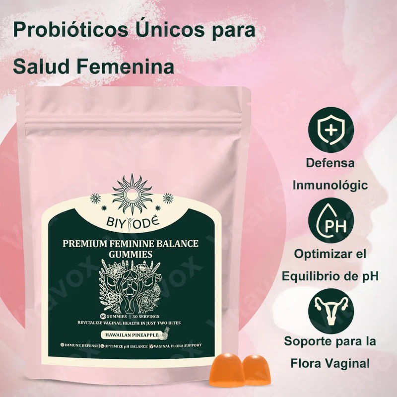 2pc Gomitas Para Equilibrio Hormonal Femenino, Sabor Piña